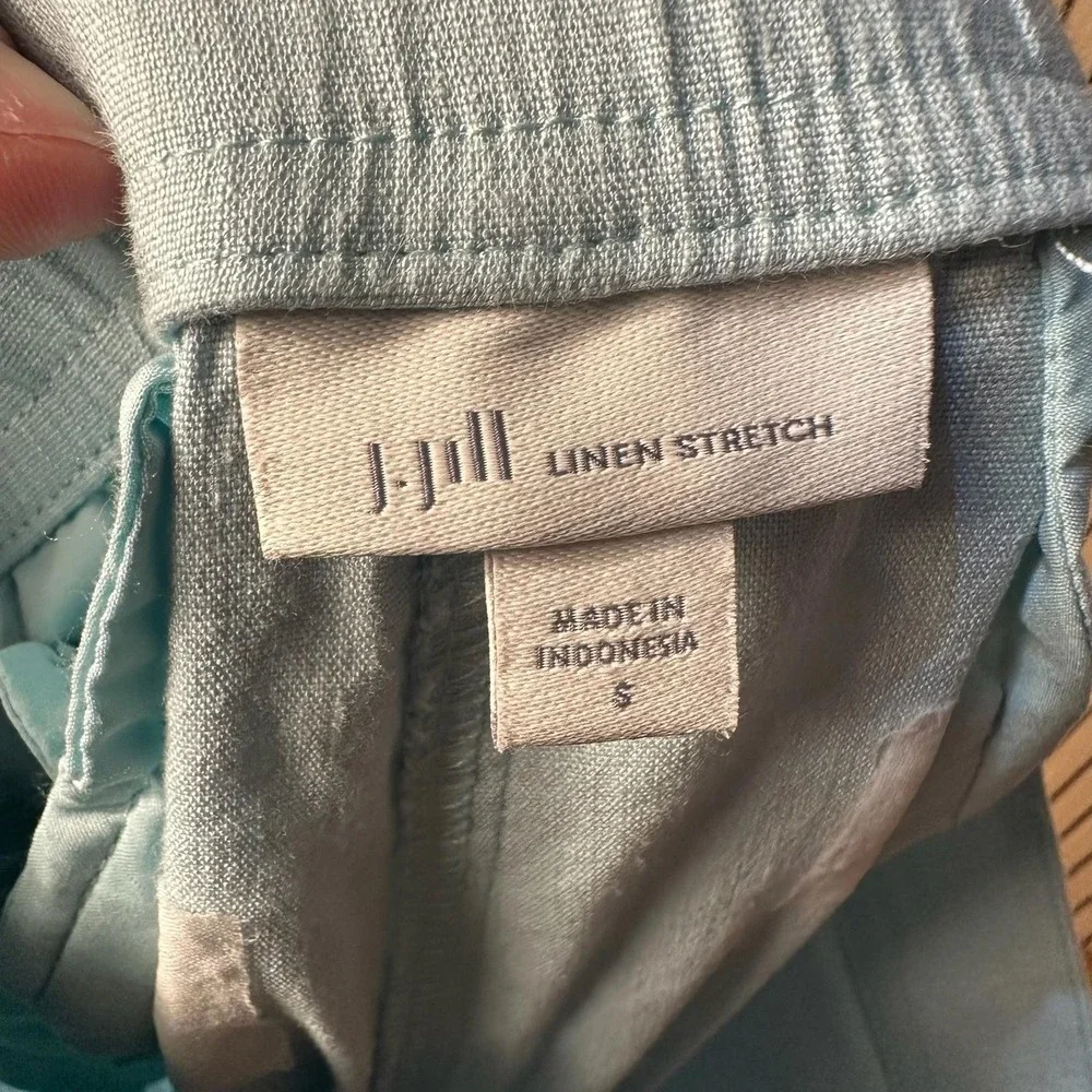 J.Jill Linen Stretch Light Blue Wide Leg Pants (Size Small, Blue, EUC)